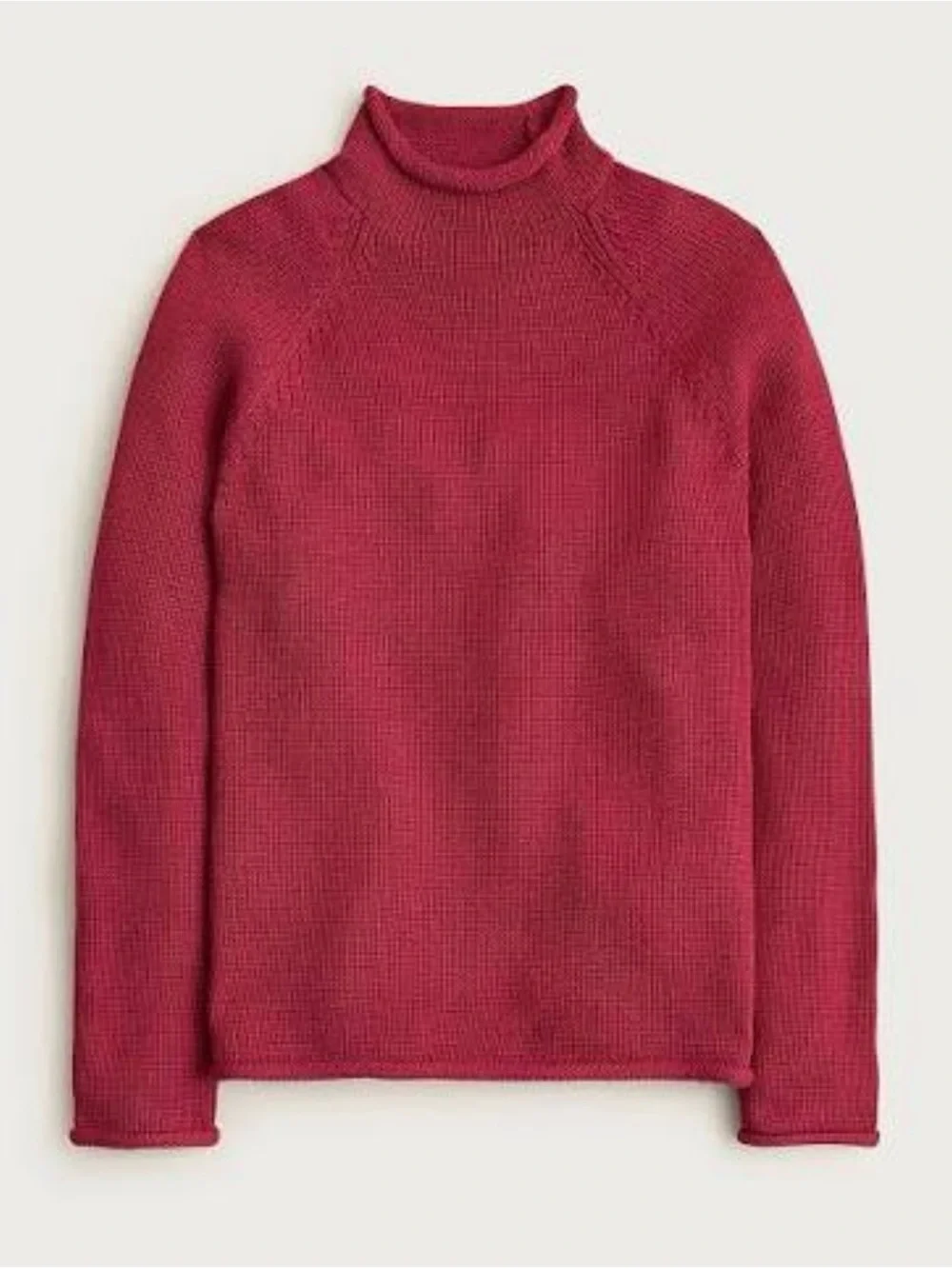 J. CREW 1988 RollneckT™ sweater in cotton in Burnt Red Size M $98 BW186